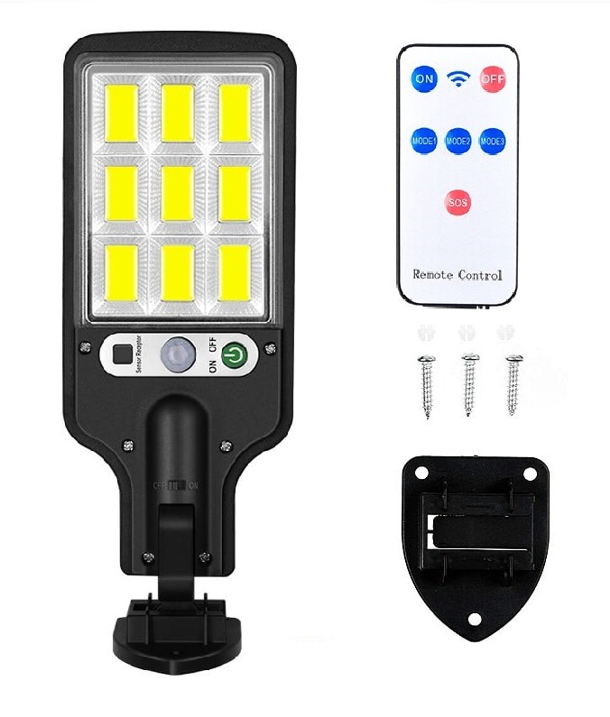 Solar 9/D Zahradní lampa s pohybovým čidlem 9 LED COB