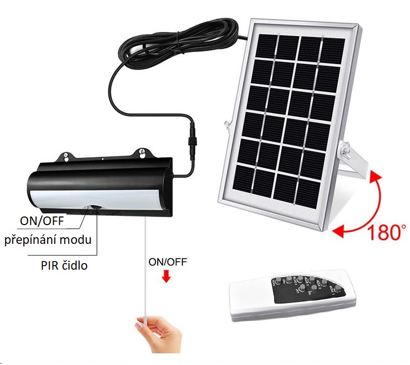 SOLAR S1/35 Solární osvětlení čistá bílá