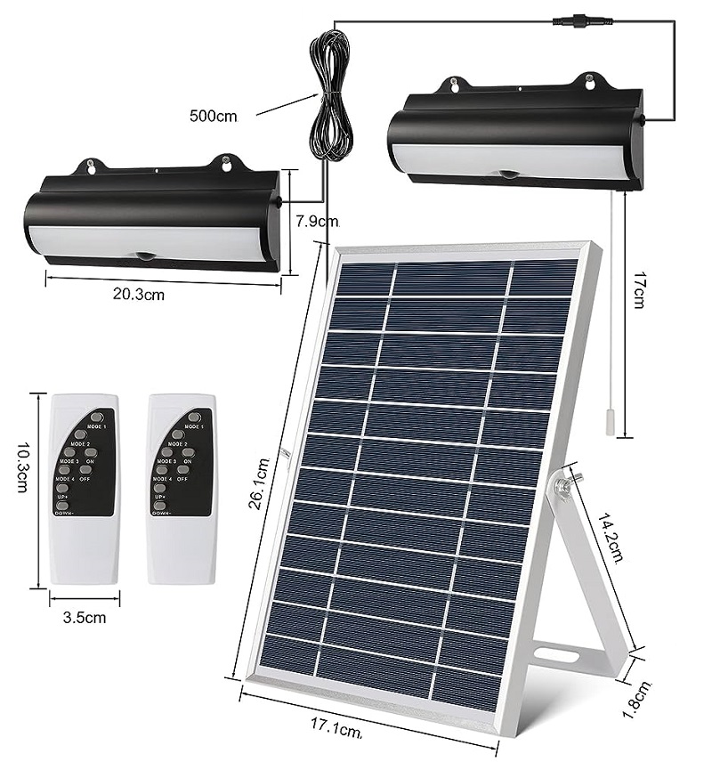 SOLAR S2/35/2 Solární osvětlení teplá bílá