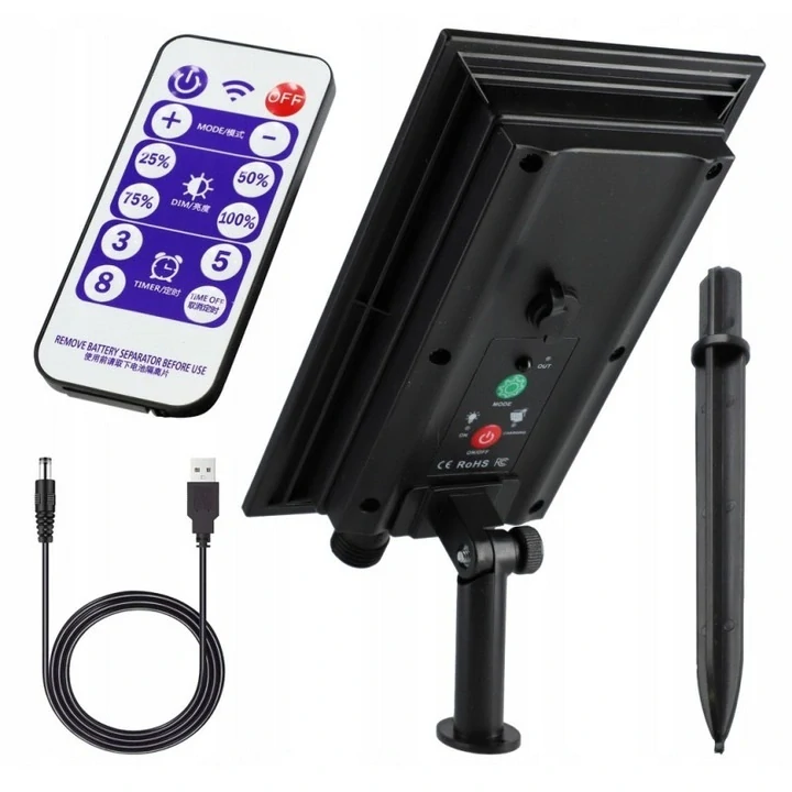 SOLAR R24/15 Solární světelný řetěz teplá bílá, 24LED/15Metrů