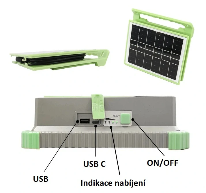 Solar P259 Solární osvětlení přenosné teplá bílá/čistá bílá