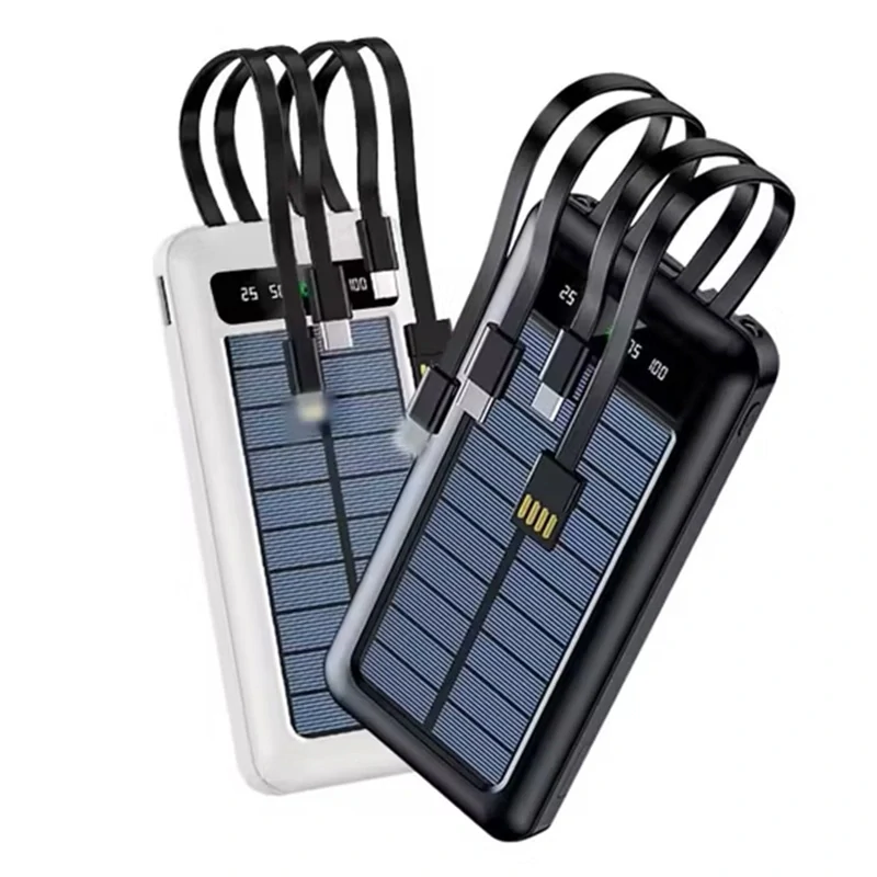 SolarPower N2-200 Solární nabíječka 20.000 mAh černá, 2x LED