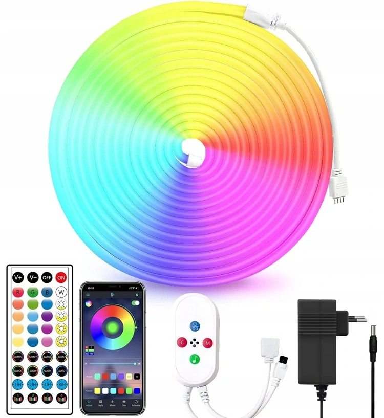 Light NH/055 LED neonová hadice RGB Bluetooth 5metrů 