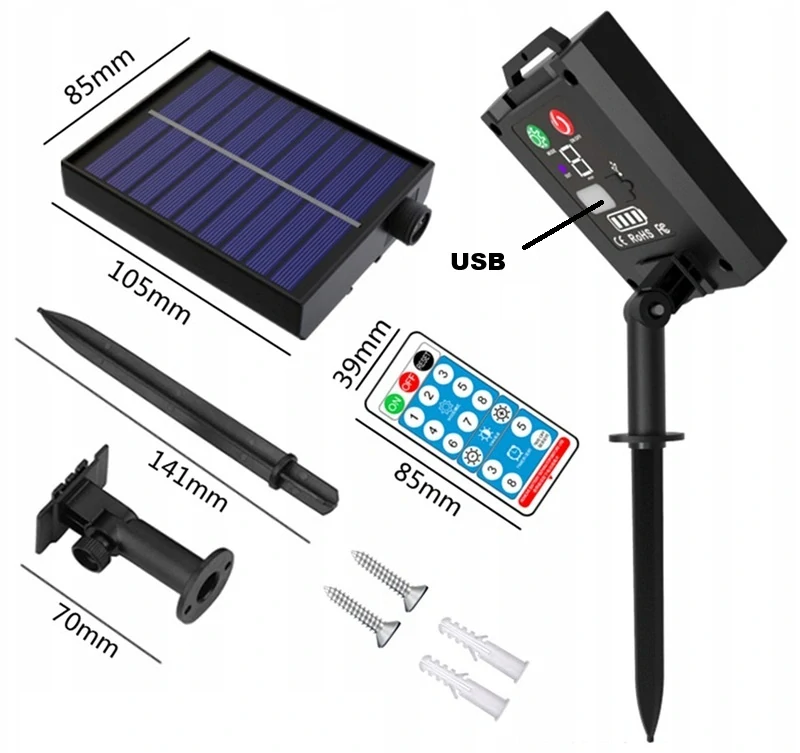 SOLAR D/222 Solární svítící flexibilní drát teplá bílá, 200x LED 20 metrů