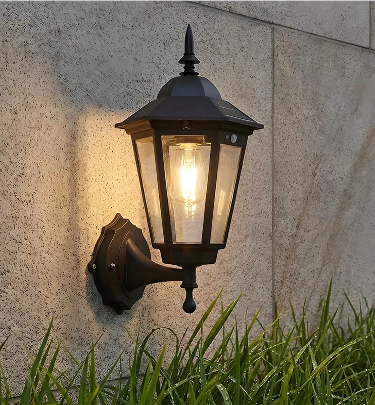 Solar COB11 Zahradní lampa s pohybovým čidlem teplá bílá