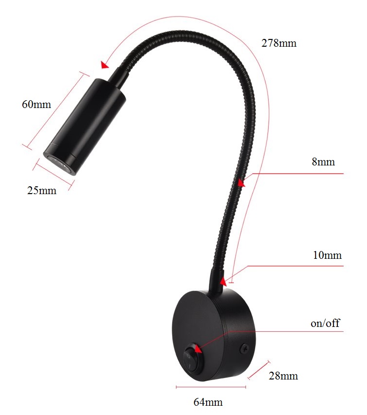 Light N3311 - LED nástěnné svítidlo čistá bílá /3W/230V