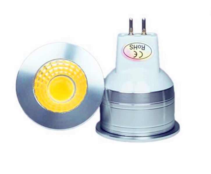 LED žárovka COB MR11/GU4 12V 3W bílá čistá