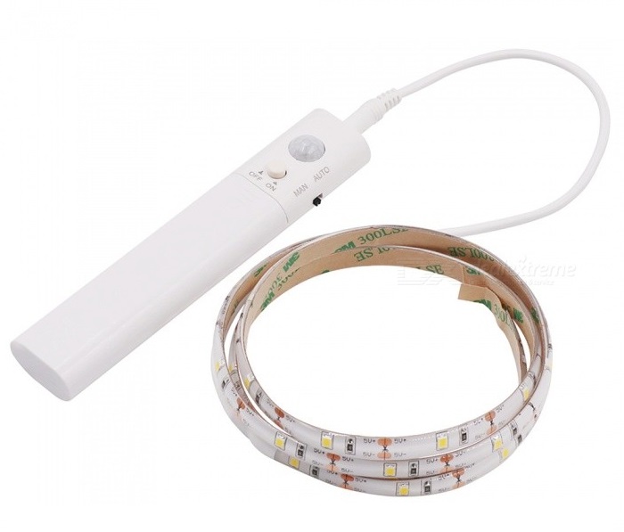 Light B2821 LED pásek na baterii s PIR čidlem pohybu 1metr teplá bílá