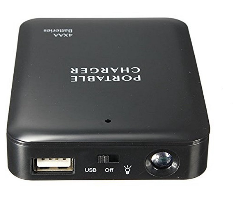 USB bateriový box, černý