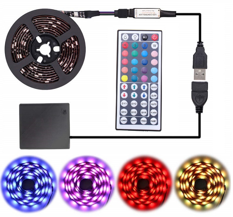 Light B5405 LED pásek na baterie RGB 5 metrů