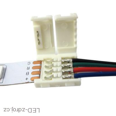 Spojovací konektor k LED páskům RGB, SMD5050 a SMD3528 nepájivý