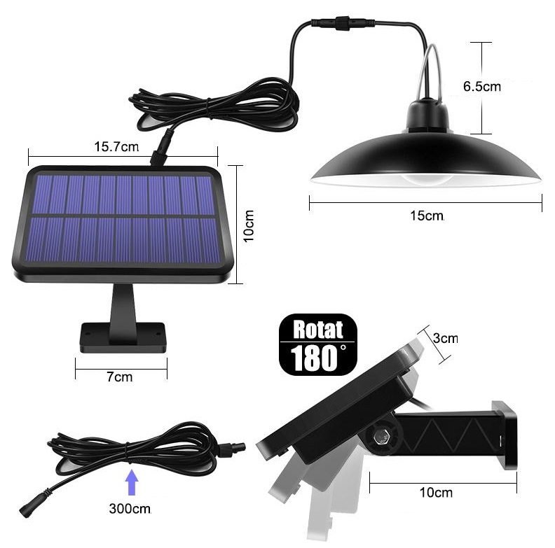 SOLAR S16 Solární LED osvětlení čistá bílá