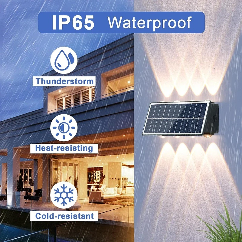 Solar S8K Solární zahradní svítidlo teplá bílá - čistá bílá