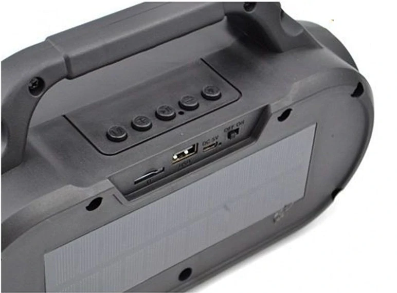 Solar SK313 Solární kempingová lampa Bluetooth, Rádio