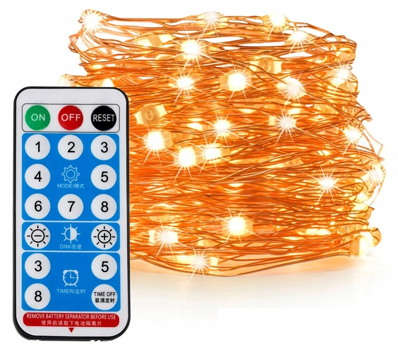 SOLAR D/222 Solární svítící flexibilní drát teplá bílá, 200x LED 20 metrů