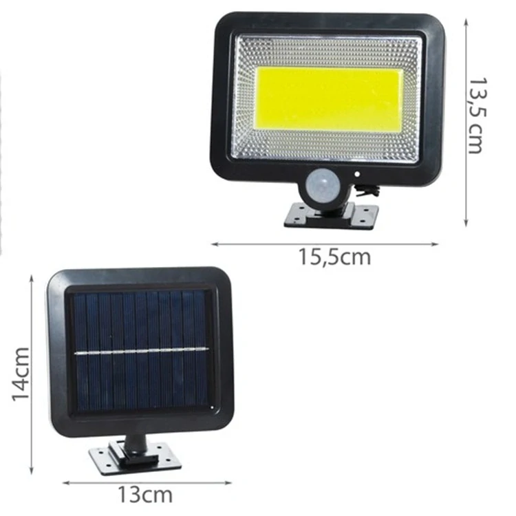 Solární osvětlení s PIR čidlem pohybu S100 LED COB