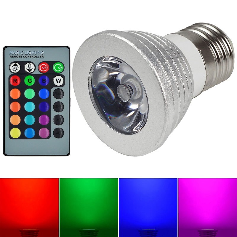 LED Žárovka 3W kulatá E27