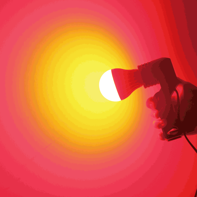 LED Žárovka 4W kulatá E27 RGB