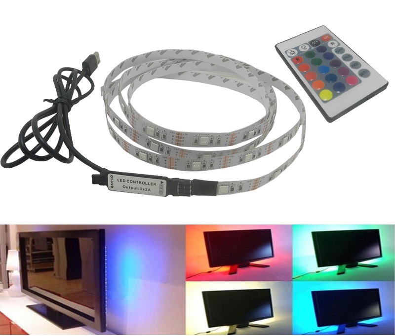 Light LED pásek do USB SMD3528 120LED/2m IP20 RGB, 2m