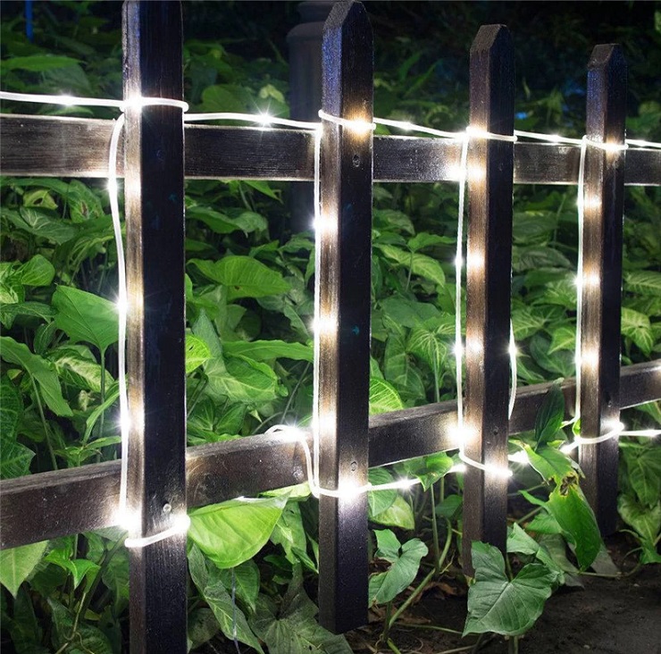 SOLAR 101/10 Solární osvětlovací hadice čistá bílá, 100LED/12 Metrů