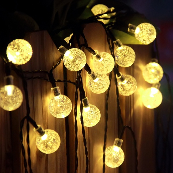 SOLAR 30/02 Solární světelný řetěz teplá bílá, 30LED/6Metrů