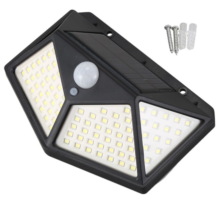 Solar 100 Zahradní světlo s pohybovým čidlem 100 LED