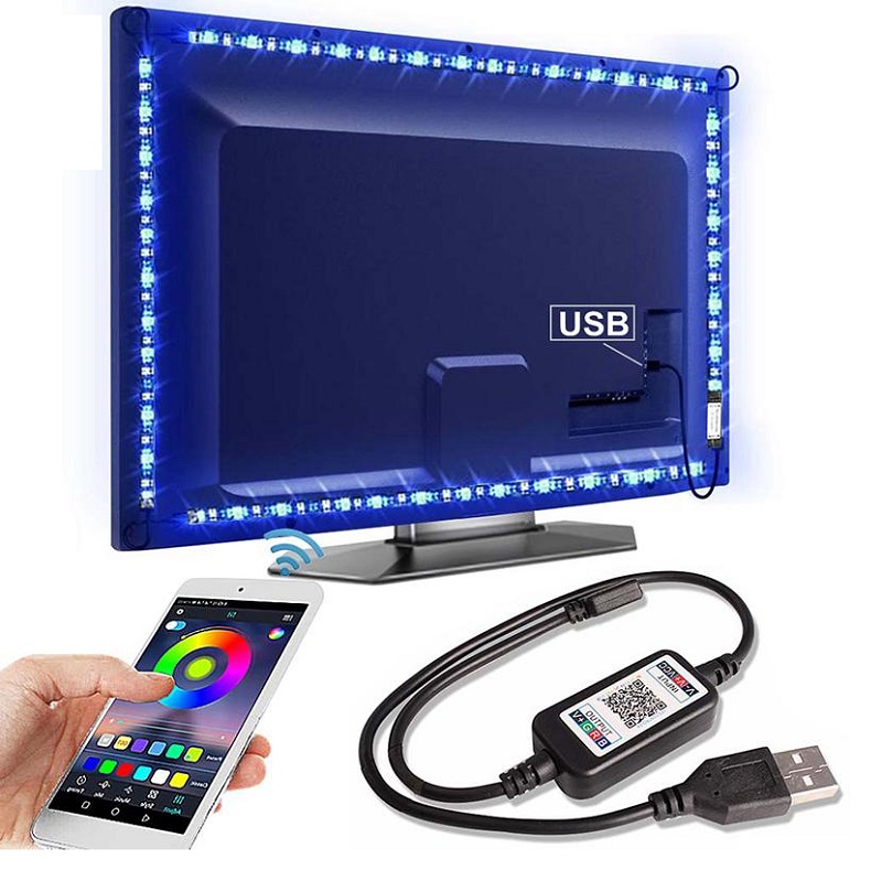 Light USB5531B LED pásek USB RGB, 1metr Bluetooth