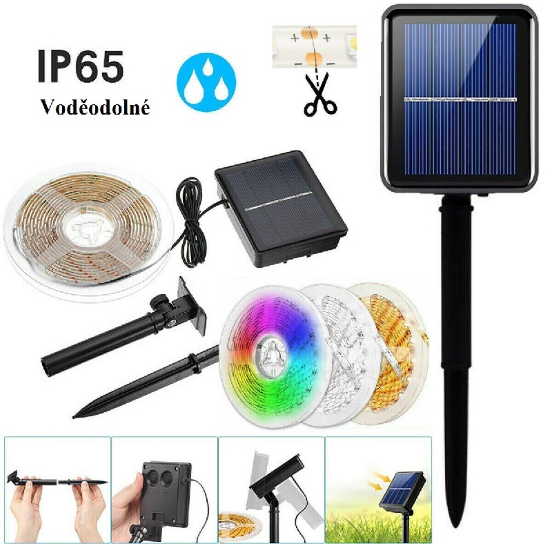 Light SS35/3M LED solární pásek RGB 3metry