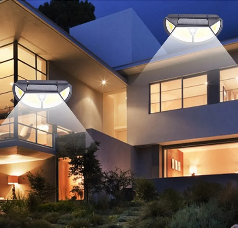 Solární osvětlení s PIR čidlem pohybu 102 LED