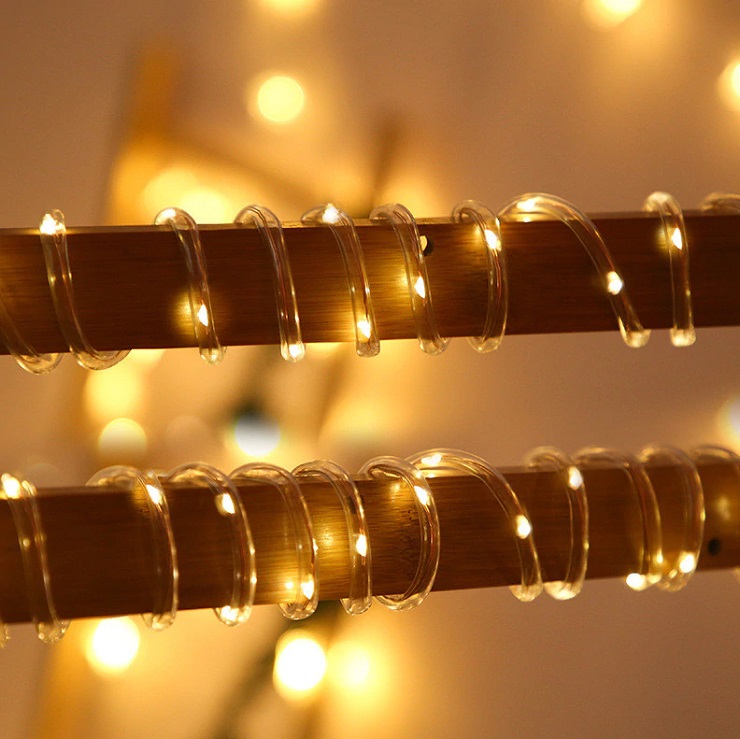 SOLAR 222/20 Solární osvětlovací hadice teplá bílá, 200LED/20M dálkový ovladač