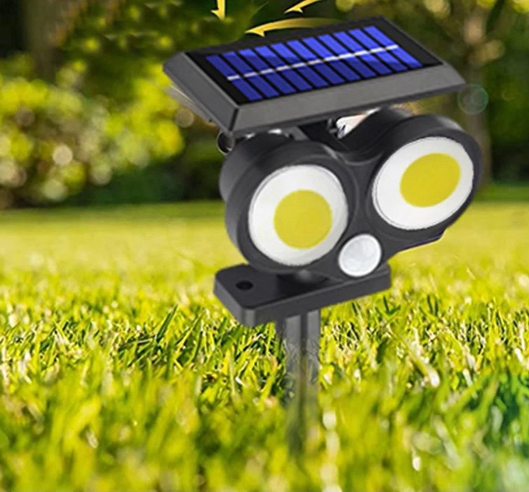 Zahradní solární světlo 2x COB