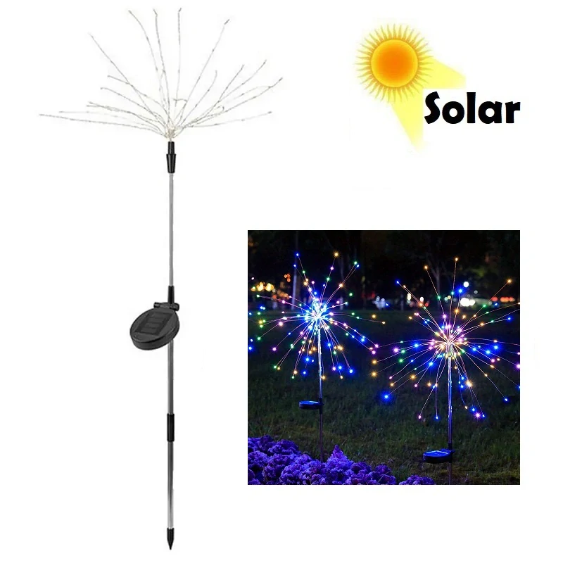 SOLAR H123 Solární řetěz 120LED RGB set 2 kusy