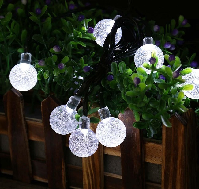 SOLAR 30/01 Solární světelný řetěz čistá bílá, 30LED/6Metrů