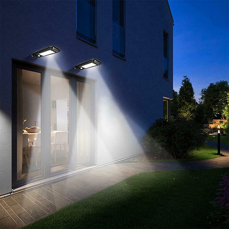 Solar COB128 Zahradní lampa s pohybovým čidlem LED COB