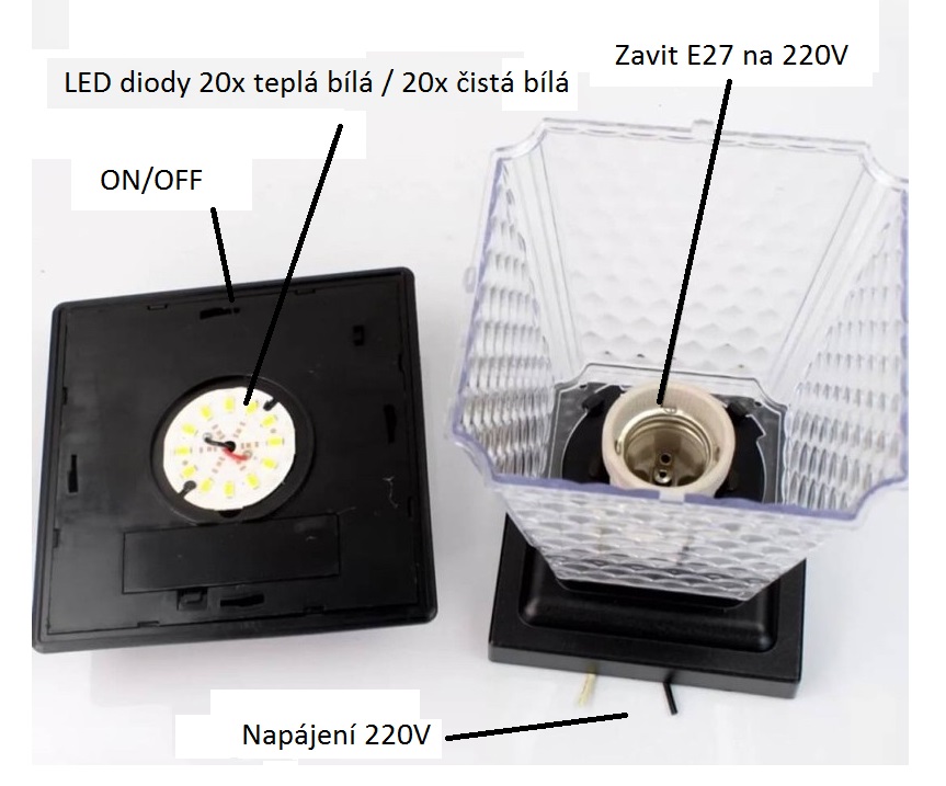 Solar S40K Solární zahradní svítidlo 5W