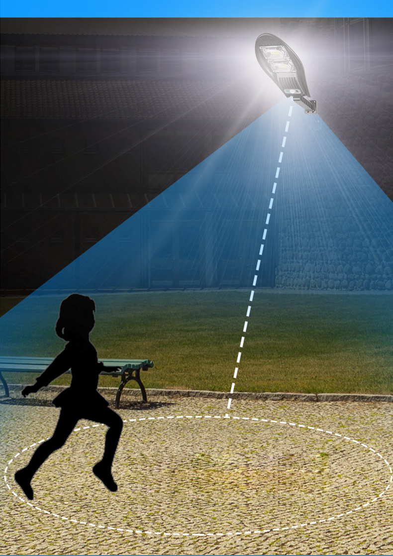 Solar 84 Zahradní lampa s pohybovým čidlem 84 LED