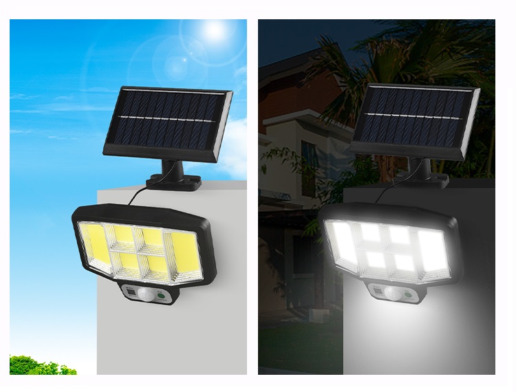 Solar 146 Zahradní světlo s pohybovým čidlem 146 LED