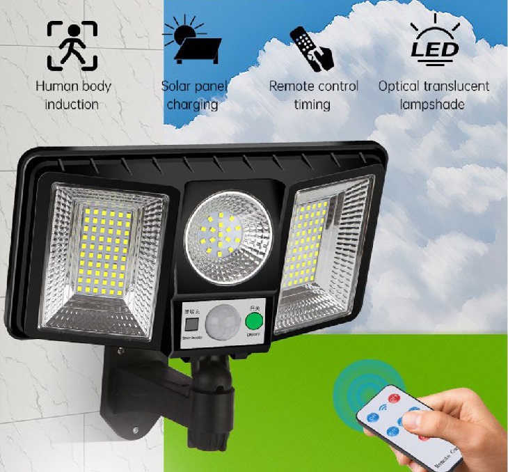 Solar 137 Zahradní lampa s pohybovým čidlem 137x LED