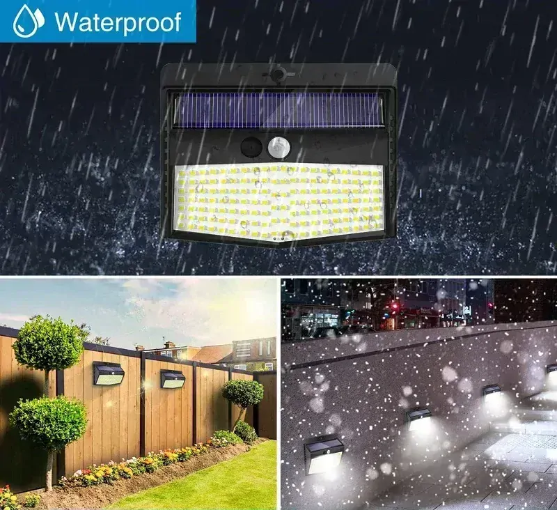 Solar S/136 Solární nástěnné světlo 136 LED set 6 kusů