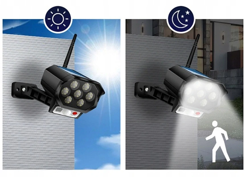 Solární atrapa kamery s PIR čidlem 2142 černá