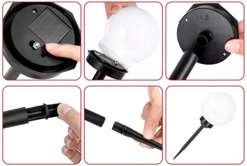SOLAR S01/3 Solární zahradní svítidlo set 3 kusů