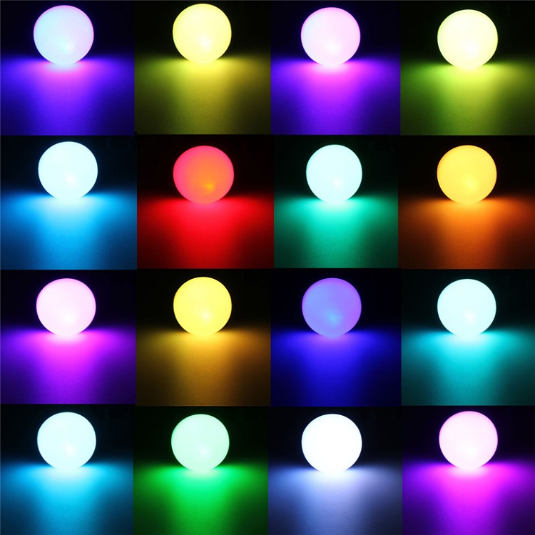 Žárovka LED E27 RGB 7W + dálk.ovl.