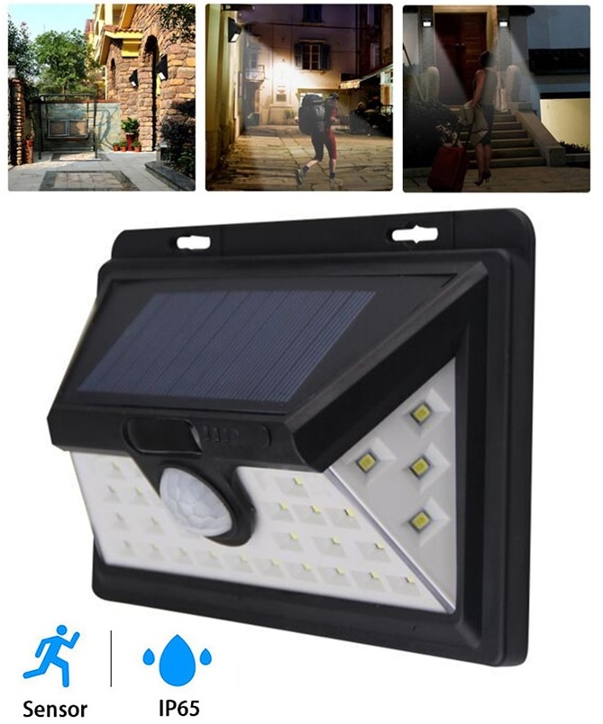 Solar 532 Zahradní světlo s pohybovým čidlem 32x LED